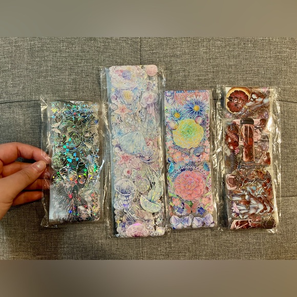 Waterproof PET Tape cute, lovely,Flower, journal sticker, Notebook, hand account - Picture 3 of 12